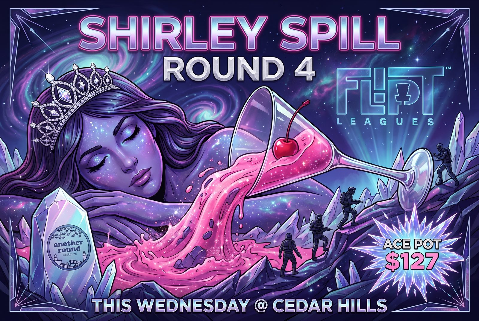 Shirley Spill event art