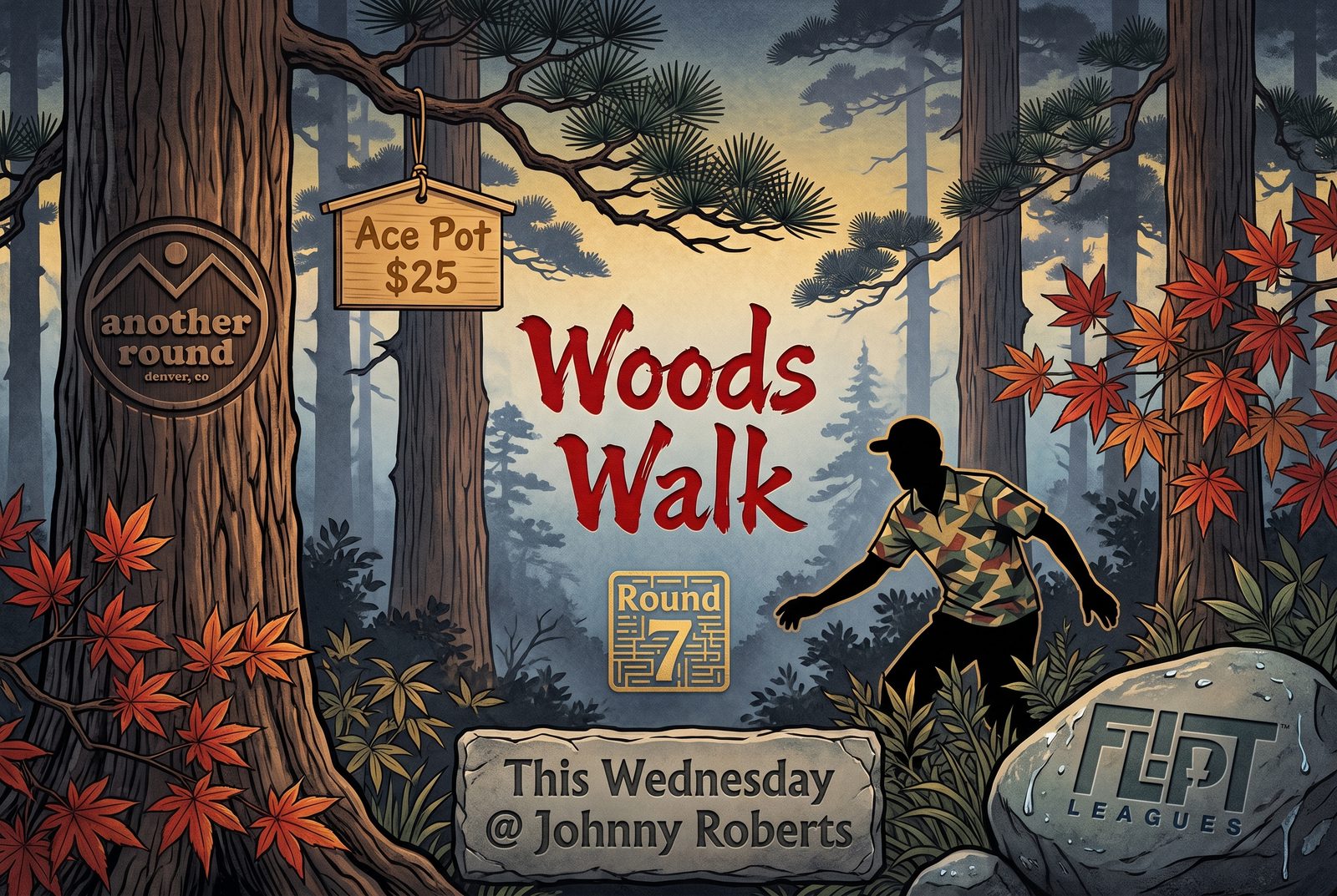 Woods Walk event art