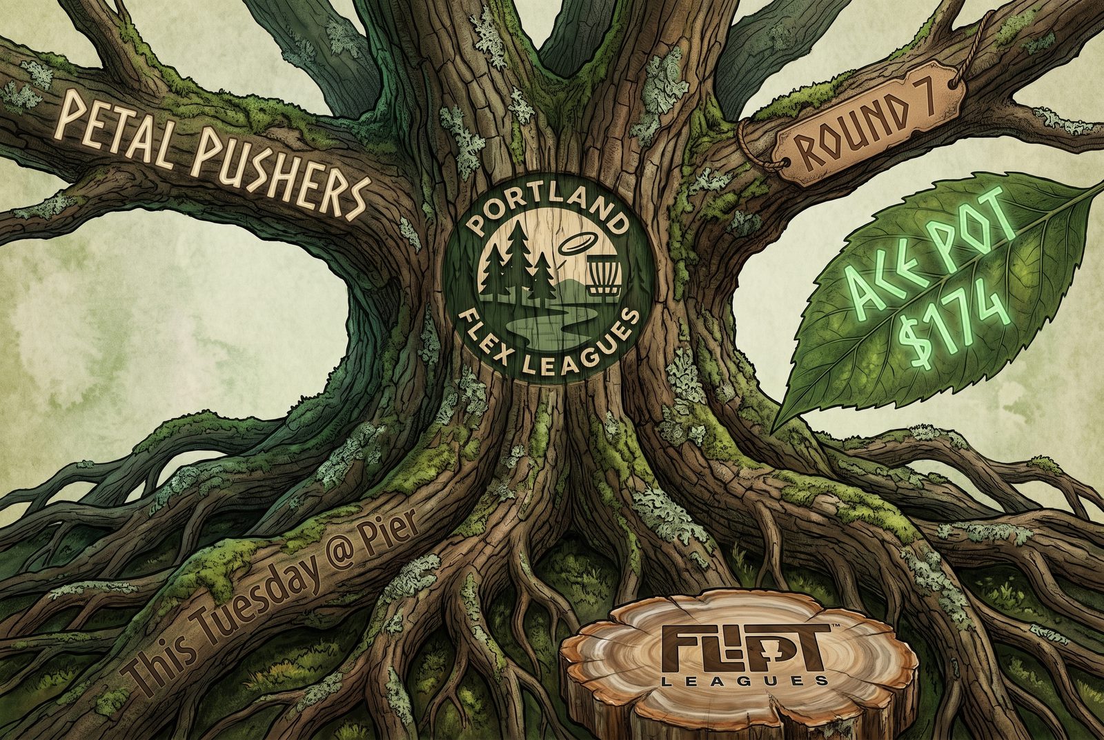 Petal Pushers event art