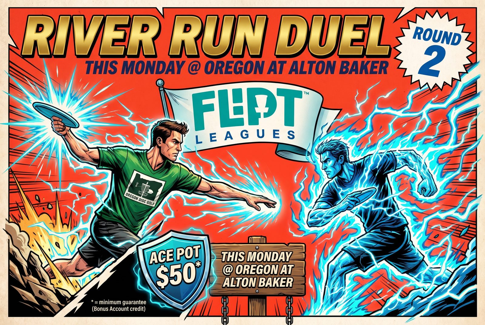 River Run Duel event art