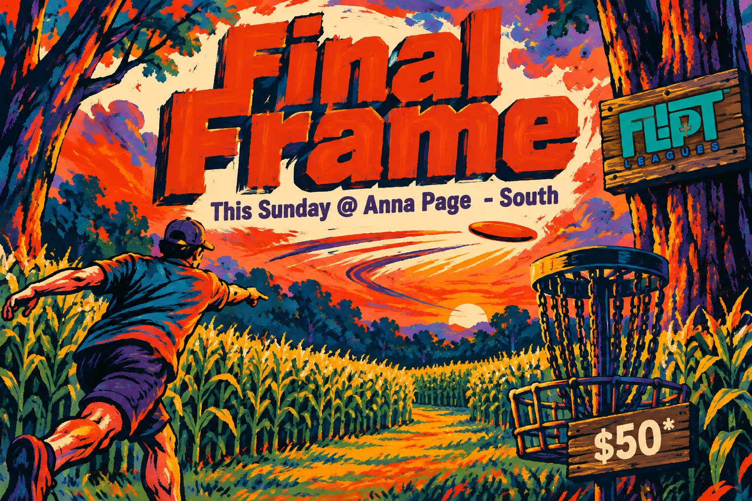 Final Frame event art