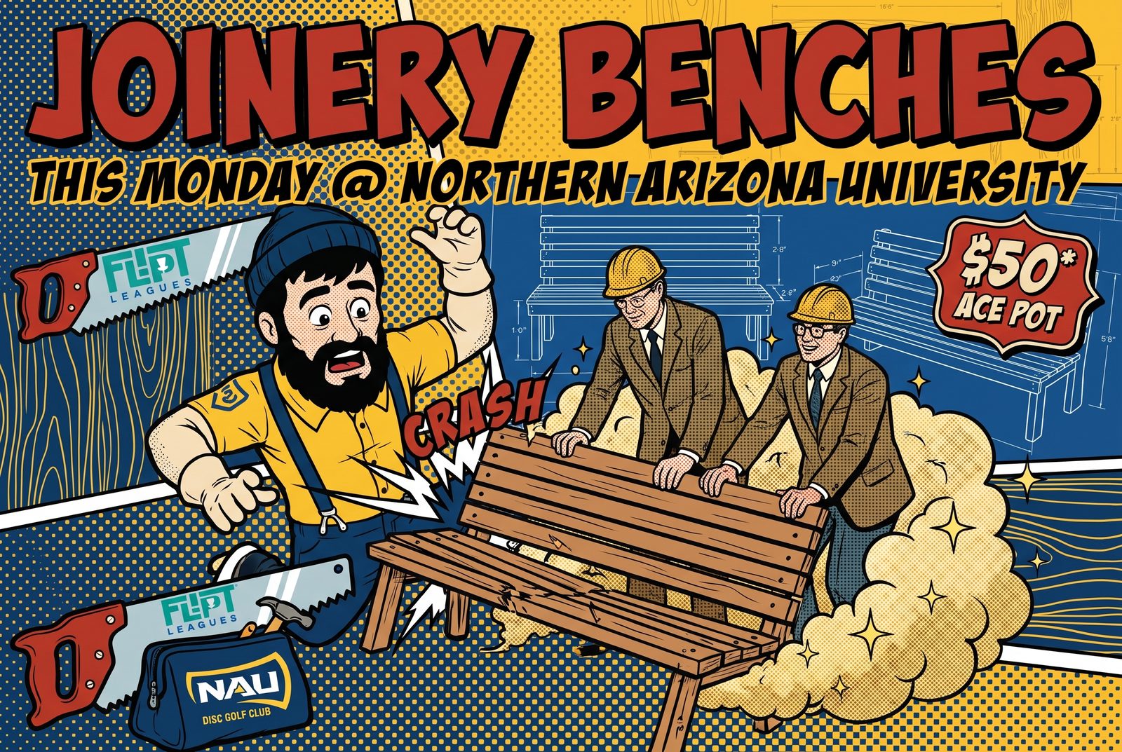 Joinery Benches event art