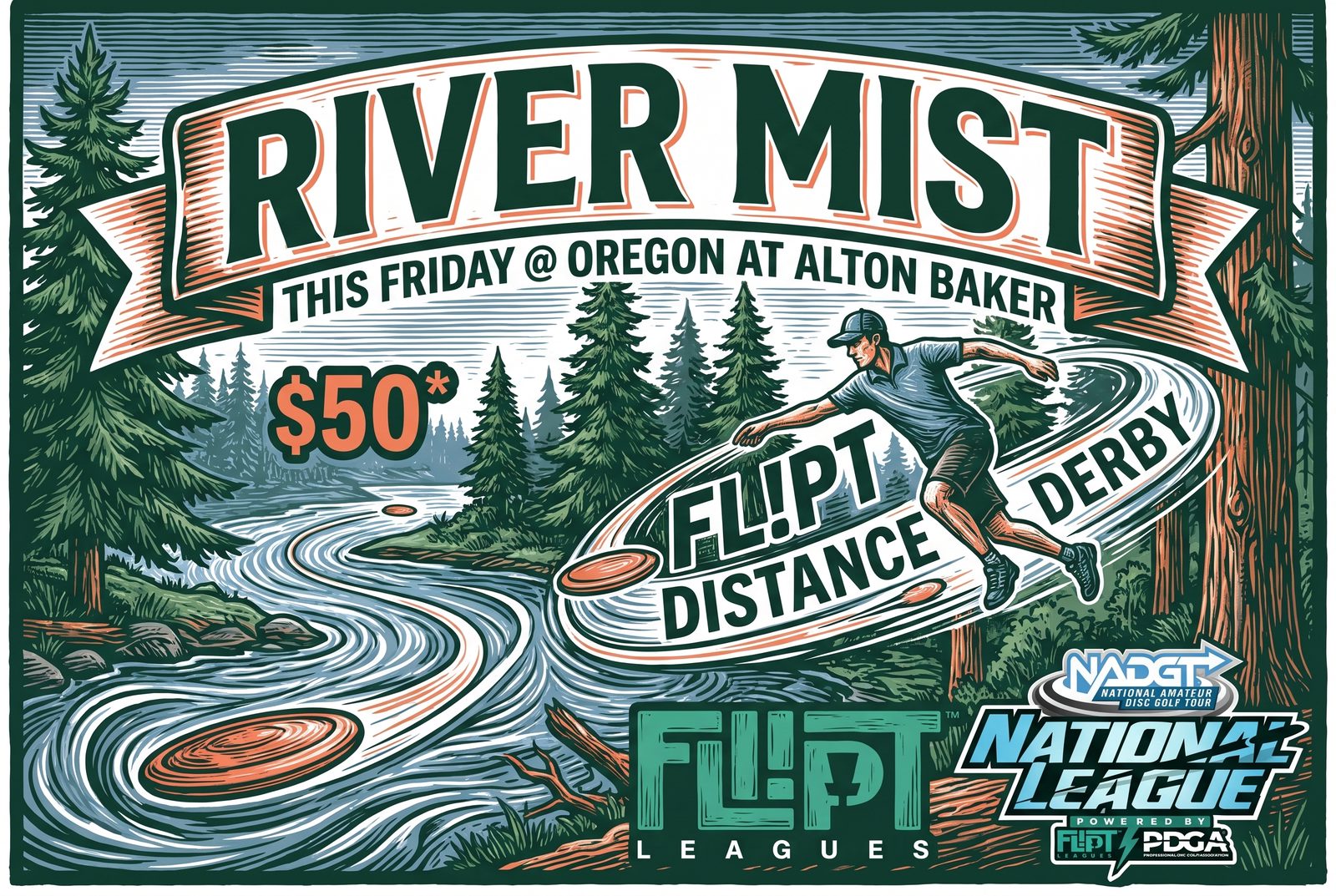 River Mist event art