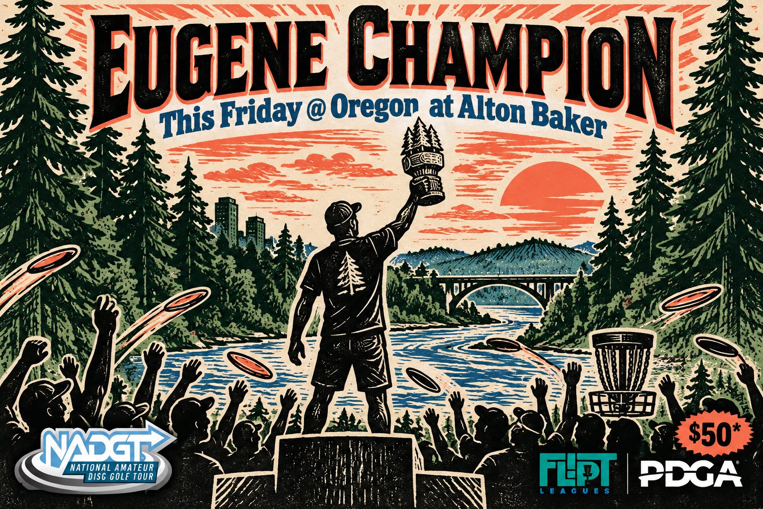 Eugene Champion event art