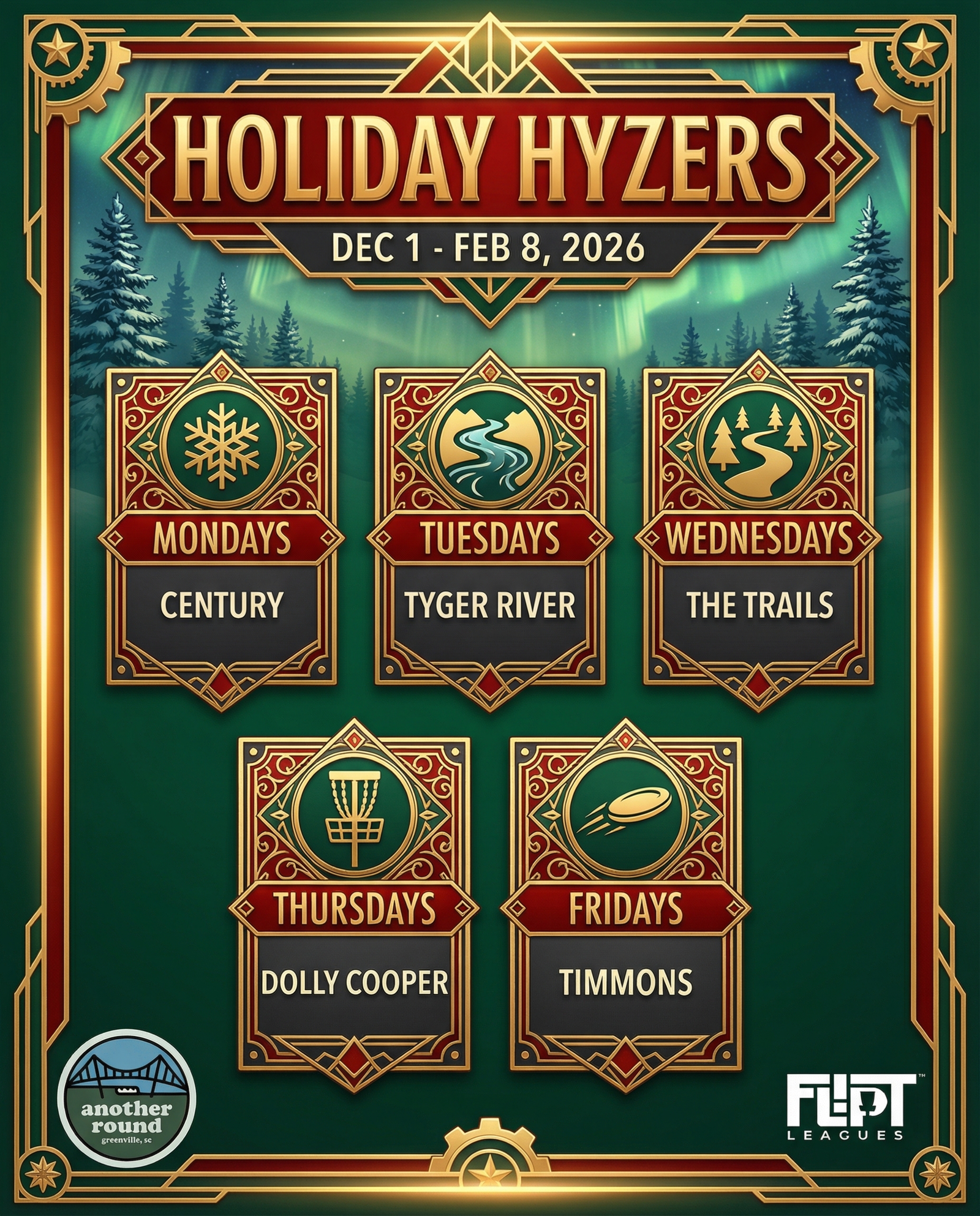 Holiday Hyzers - Included Leagues