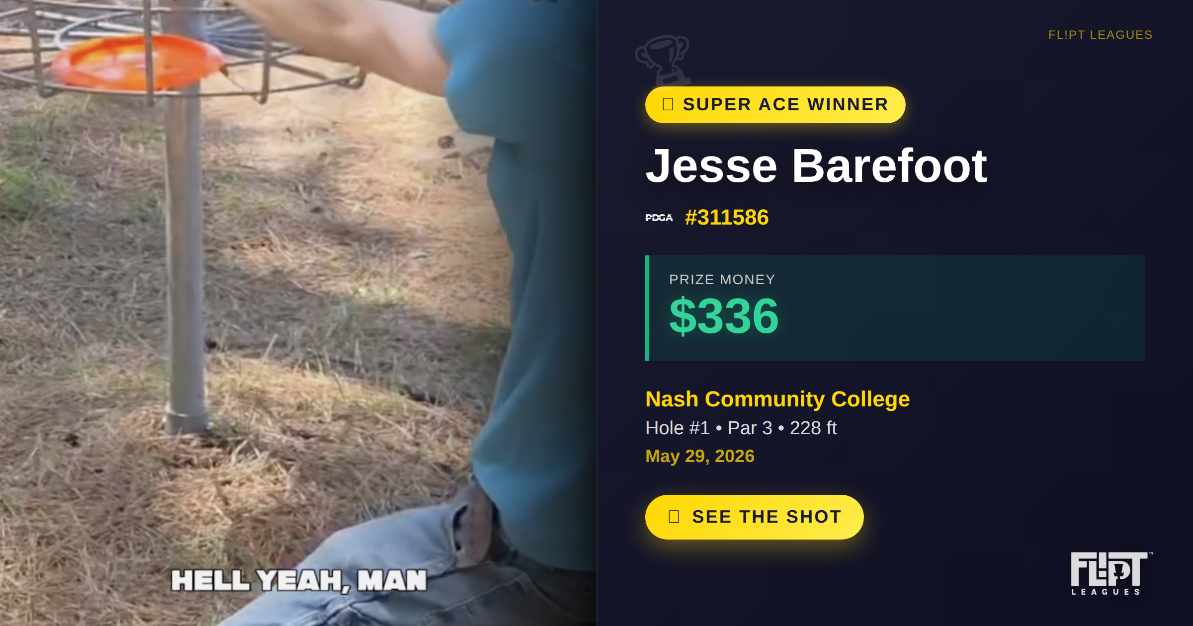 Jesse Barefoot Super Ace